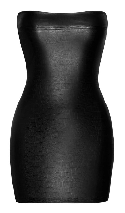 Noir Sukienka Krotka Bez Ramiączek Wetlook Krokodyl S Noir Sukienka Krotka Bez Ramiączek Wetlook Krokodyl S