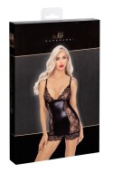 Noir Sukienka Mini XL na Ramiączkach z Koronką Czarna