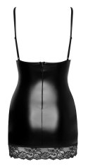 Noir Sukienka Mini XL na Ramiączkach z Koronką Czarna