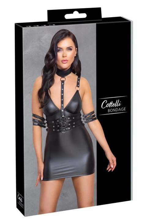 Cottelli Bondage Sukienka Matowa Czarna M z Regulowanymi Mankietami Cottelli Bondage Sukienka Matowa Czarna M z Regulowanymi Mankietami