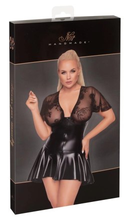 Noir Handmade Curves Sukienka Powerwetlook Czarna Rozmiar 5XL