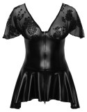Noir Handmade Curves Sukienka Powerwetlook Czarna Rozmiar 5XL