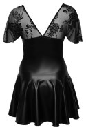 Noir Handmade Curves Sukienka Powerwetlook Czarna Rozmiar 5XL