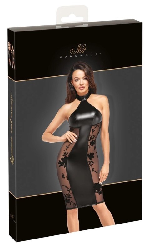 Noir Handmade Sukienka L Matowo-Błyszcząca z Wstawkami Powernet Noir Handmade Sukienka L Matowo-Błyszcząca z Wstawkami Powernet