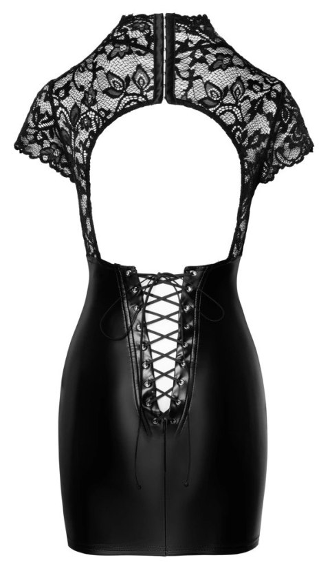 Noir Handmade Sukienka Mini Czarna Koronka i Matowa Spodnica M Noir Handmade Sukienka Mini Czarna Koronka i Matowa Spodnica M