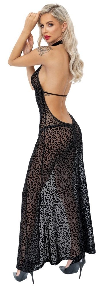 Noir Sukienka Leo Off-Shoulder Rozcięcie Powernet L Panterka Noir Sukienka Leo Off-Shoulder Rozcięcie Powernet L Panterka