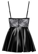 Noir Sukienka Mini Czarna z Koronką i Powerwetlook M