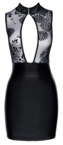 Noir Sukienka Mini Mattlook Prześwitująca Gora M Czarna