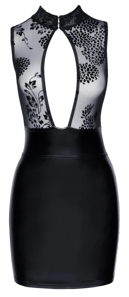 Noir Sukienka Mini Mattlook Prześwitująca Gora M Czarna Noir Sukienka Mini Mattlook Prześwitująca Gora M Czarna