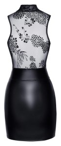 Noir Sukienka Mini Mattlook Prześwitująca Gora M Czarna