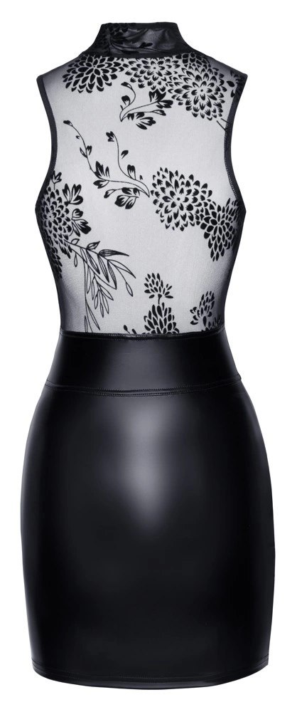 Noir Sukienka Mini Mattlook Prześwitująca Gora M Czarna Noir Sukienka Mini Mattlook Prześwitująca Gora M Czarna