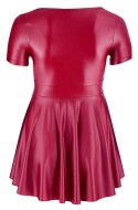 Cottelli CURVES sukienka mini z dekoltem, czerwona, rozmiar 2XL