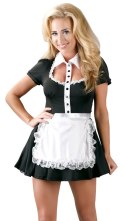 Cottelli Costumes Stroj Kelnerki XL - czarno-biały z fartuszkiem