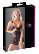 Cottelli LINGERIE Sukienka Kwiatowa Koronka Czarna M z Zamkiem
