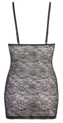 Cottelli Lingerie Czarna Sukienka L Koronka Zamek Wet Look