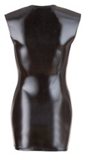 Cottelli PARTY Mini Sukienka Czarna Wet Look Zamek M