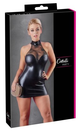 Cottelli PARTY Sukienka Czarna Matowa z Koronką XL