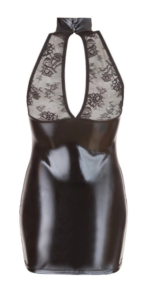 Cottelli PARTY sukienka czarna wet look koronka L kobieca elegancja Cottelli PARTY sukienka czarna wet look koronka L kobieca elegancja