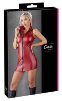 Cottelli PARTY sukienka mini czerwona XL z czarnym zamkiem, elastyczna