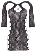 Mandy Mystery Lingerie Mini Sukienka Koronkowa Czarna S-L Bezszwowa