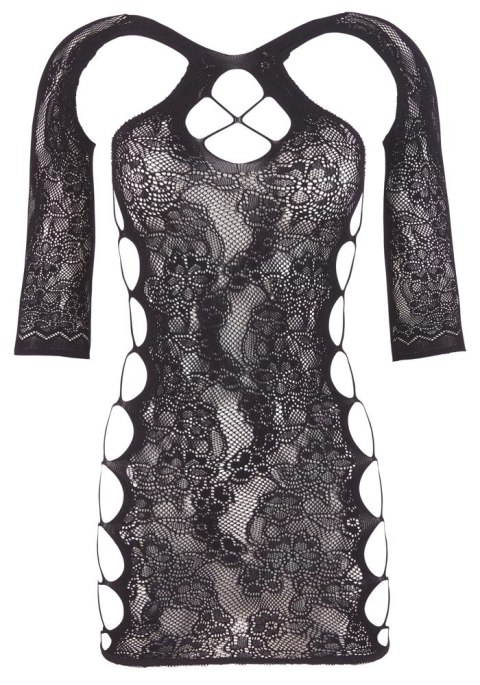 Mandy Mystery Lingerie Mini Sukienka Koronkowa Czarna S-L Bezszwowa Mandy Mystery Lingerie Mini Sukienka Koronkowa Czarna S-L Bezszwowa