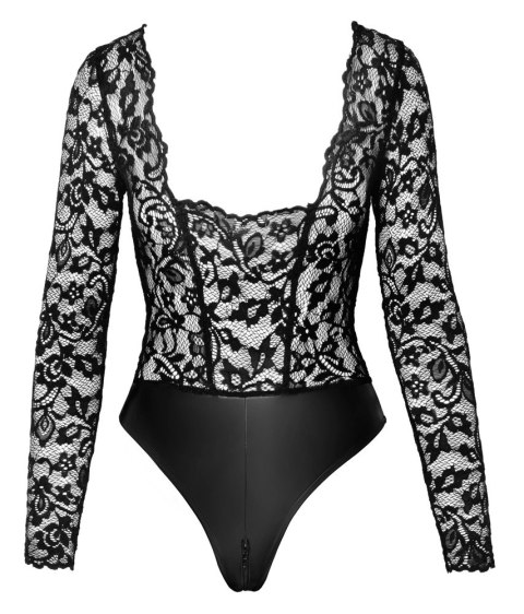 Noir Handmade Body koronkowe z matowym dołem, czarne, rozmiar L Noir Handmade Body koronkowe z matowym dołem, czarne, rozmiar L