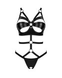 Obsessive Armares Body czarne M/L paski regulowane wet look