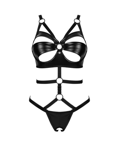 Obsessive Armares Body czarne M/L paski regulowane wet look Obsessive Armares Body czarne M/L paski regulowane wet look