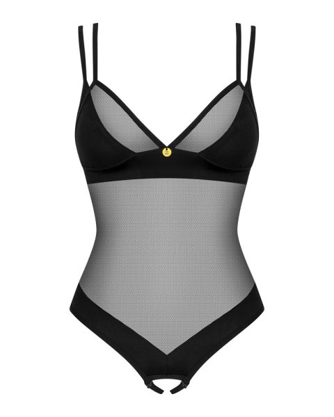 Obsessive Nesari Body z Siateczki Czarne M/L Elastyczne Detale Obsessive Nesari Body z Siateczki Czarne M/L Elastyczne Detale