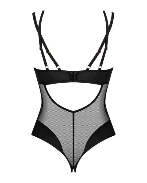 Obsessive Nesari Body z Siateczki Czarne M/L Elastyczne Detale Obsessive Nesari Body z Siateczki Czarne M/L Elastyczne Detale