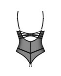Obsessive Roxelia Body Mesh Open Black XS/S - Regulowane Ramiączka