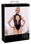 Abierta Fina Body Koronkowe z Satynowym Dołem i Ozdobą XL