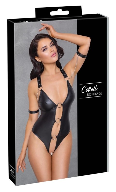 Cottelli Bondage Body matowe S z pierścieniami i paskami na kostki Cottelli Bondage Body matowe S z pierścieniami i paskami na kostki