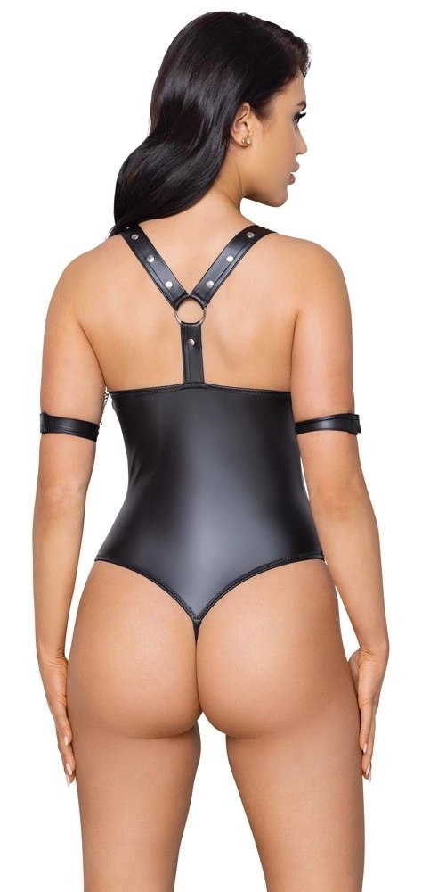 Cottelli Bondage Body matowe S z pierścieniami i paskami na kostki Cottelli Bondage Body matowe S z pierścieniami i paskami na kostki