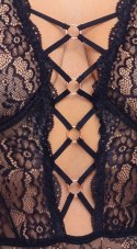 Cottelli CURVES Body Koronkowe Rożowe Złoto 95F/2XL Regulowane