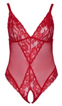 Cottelli Collection CURVES Body koronkowe czerwone bez części dolnej 2XL