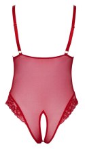 Cottelli Collection CURVES Body koronkowe czerwone bez części dolnej 2XL