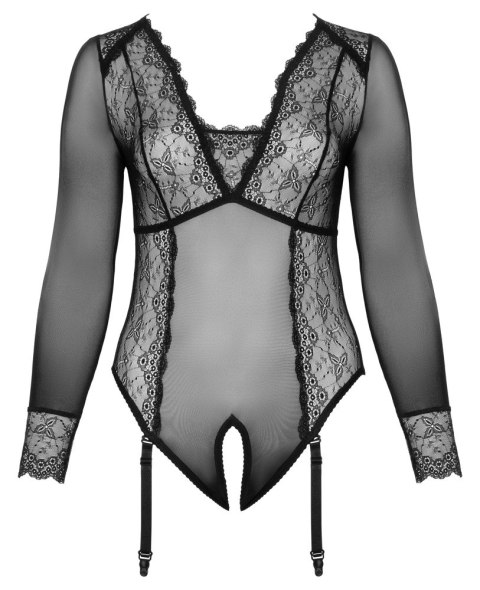 Cottelli Curves Body 3XL Czarny Transparentny Bez Krocza Cottelli Curves Body 3XL Czarny Transparentny Bez Krocza