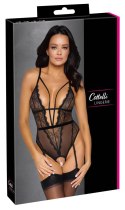 Cottelli Lingerie Body Koronkowe Czarne z Perełkami S