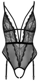 Cottelli Lingerie Body Koronkowe Czarne z Perełkami S