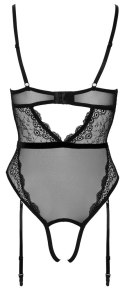 Cottelli Lingerie Body Koronkowe Czarne z Perełkami S