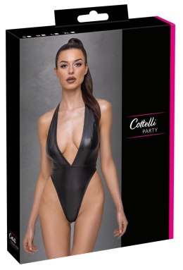 Cottelli PARTY Body Matowe Czarny L z Głębokim Dekoltem Halter