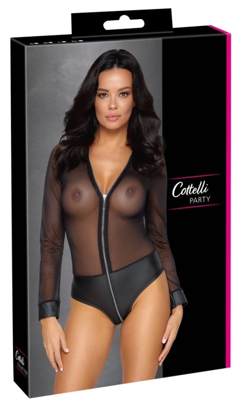 Cottelli PARTY Body Siateczkowe Matowe Majtki Czarne S Cottelli PARTY Body Siateczkowe Matowe Majtki Czarne S
