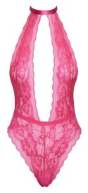 Kissable Body L/XL rożowe koronkowe elastyczne z wiązaniem na szyi