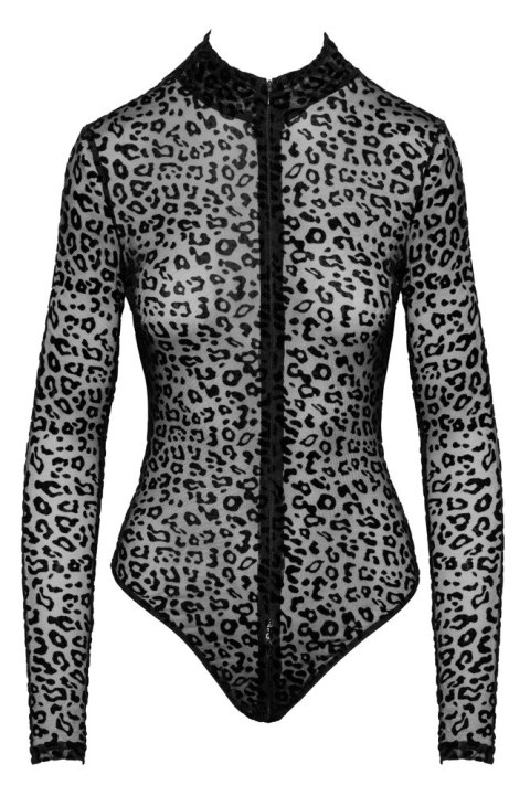 Noir Body Panterkowe Czarne M - Elastyczny Powernet, Długi Rękaw Noir Body Panterkowe Czarne M - Elastyczny Powernet, Długi Rękaw