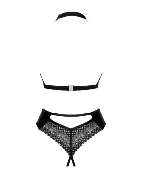 Obsessive Norides Body czarne matowe z zamkiem XS/S bez wkładek Obsessive Norides Body czarne matowe z zamkiem XS/S bez wkładek