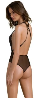 Passion Zinnia Body Koronkowe z Siateczką Czarny L/XL Eco Collection