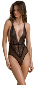 Passion Zinnia Body z Koronki i Siateczki Czarne 2XL/3XL Eco Collection