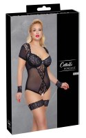 Cottelli Bondage Body siateczkowe koronka mankiety 2XL czarne