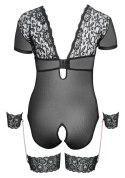 Cottelli Bondage Body siateczkowe koronka mankiety 2XL czarne
